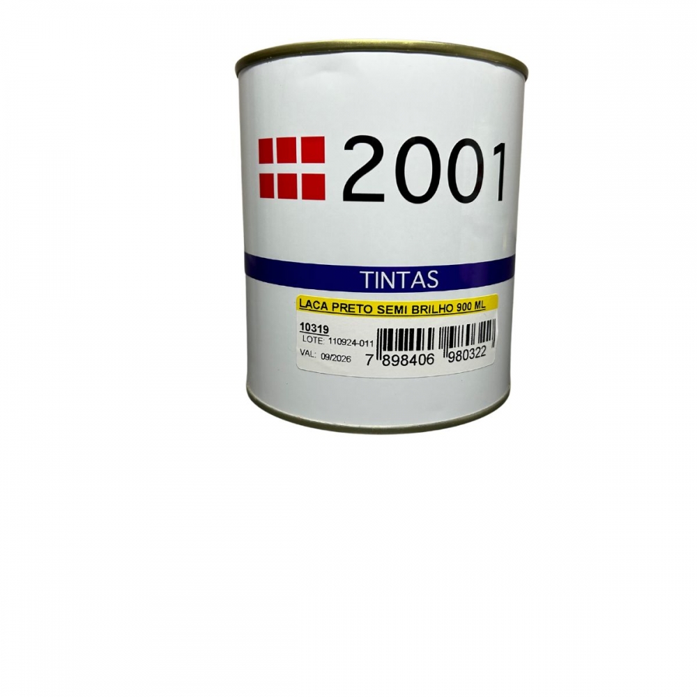 2001 LACA PRETO SEMI BRILHO 900 ML