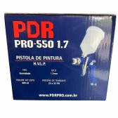 PDR - PISTOLA GRAVIDADE PDR PRO-550 HVLP 1,7MM - 600ML